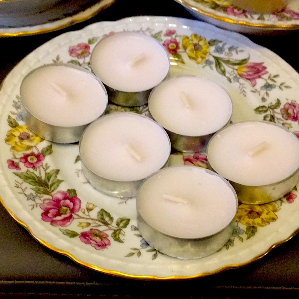 6 new tea lights
